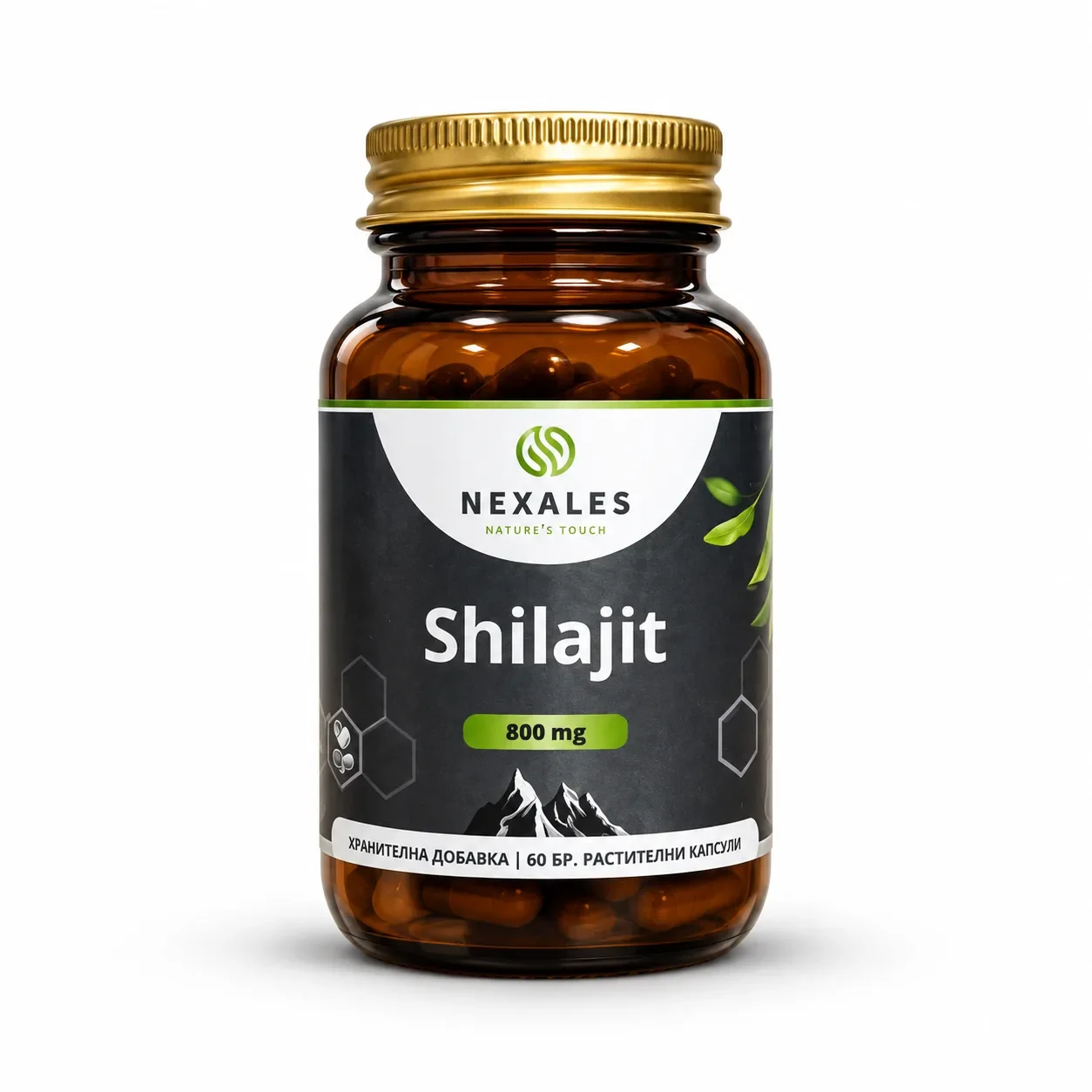 Nexales Shilajit Bottle On White